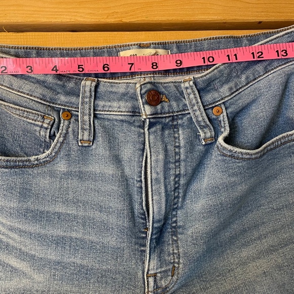 Madewell Mid Rise Stovepipe Jeans Women's Size 30 Medium Wash - Picture 11 of 12